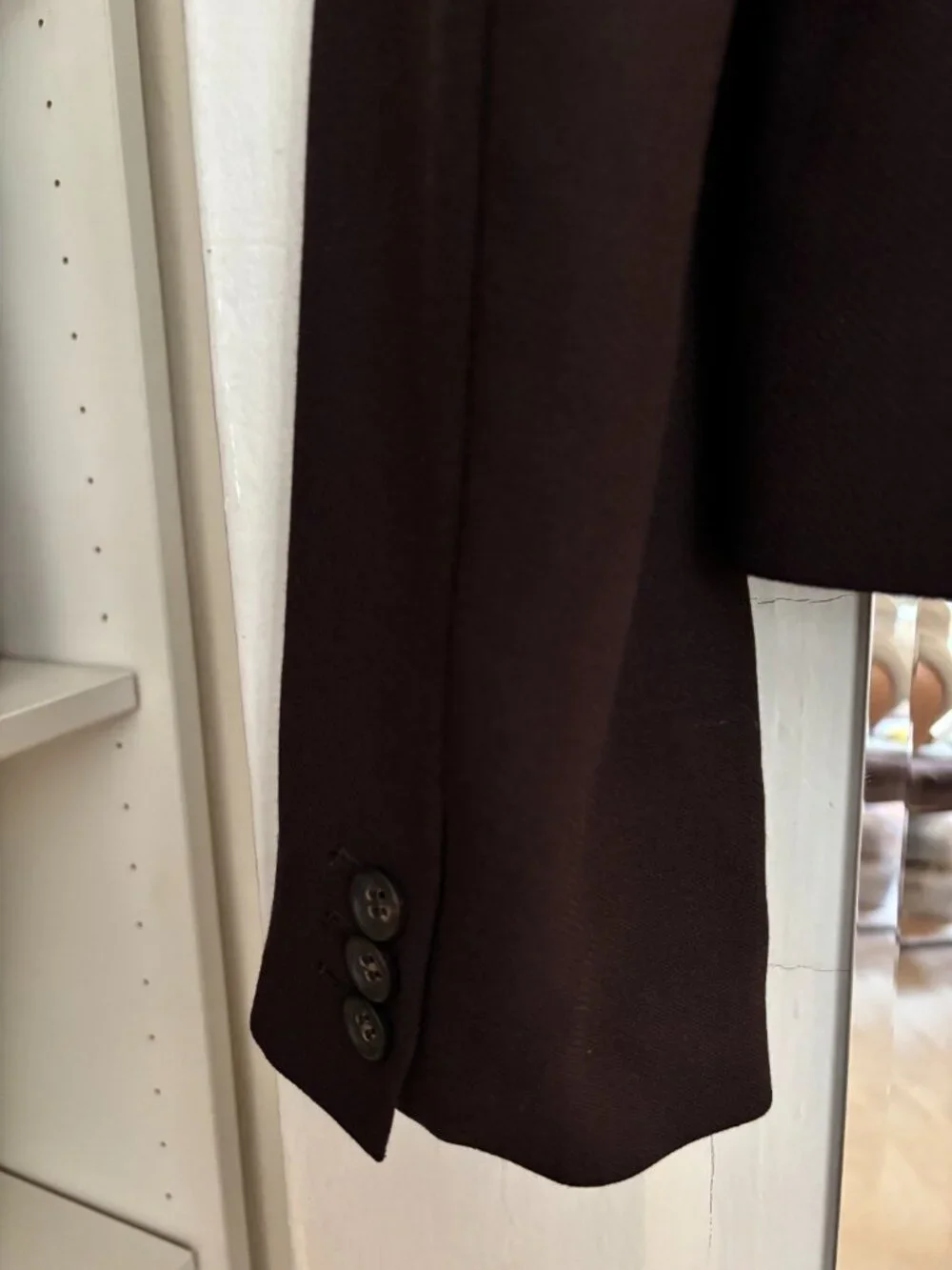 J.Crew 100% Wool Tailored Blazer Jacket Brown Single-Breasted Size 12 Tall